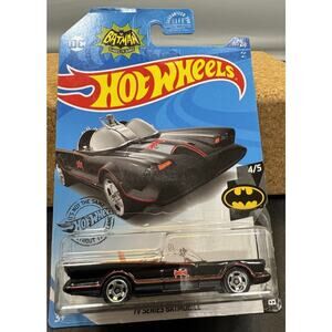 2020 Hot Wheels Batman Classic TV Series Batmobile 197/250 Black 4/5 New 1/64